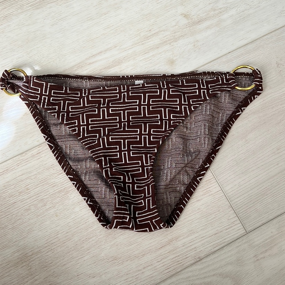 Trina Turk Brown and White  Swimsuit Bottoms in Women's Size S